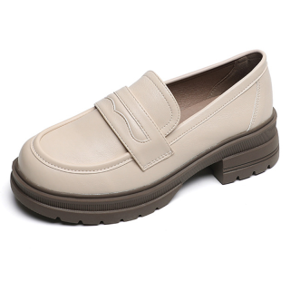 LANMOU Loafers Women's Apricot