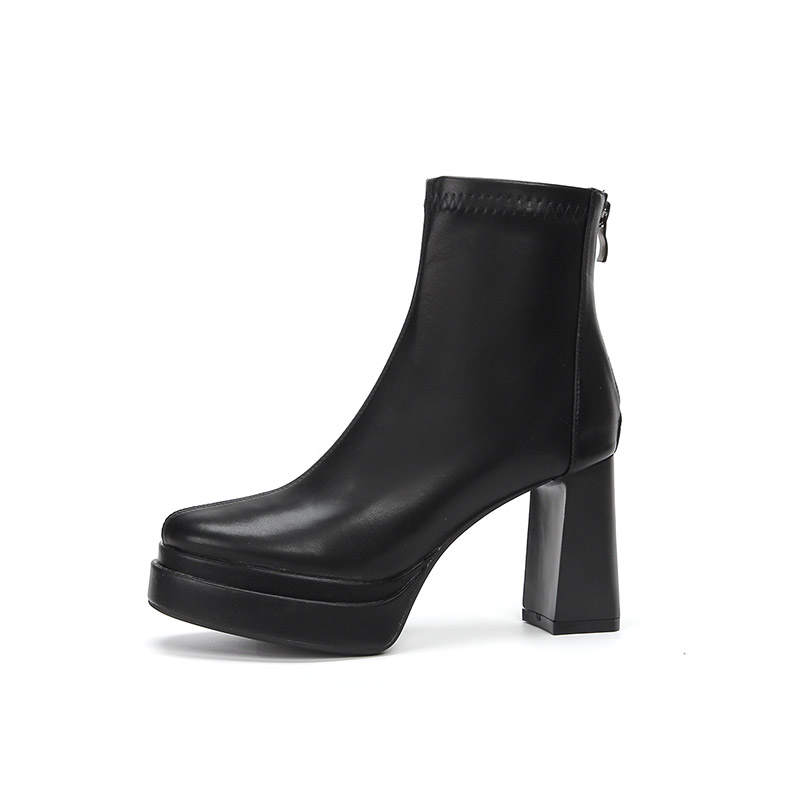 Zubumei Microfiber Leather Ankle Boots 9cm Women's