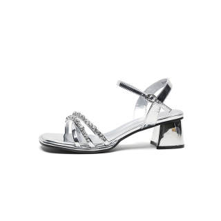 FIVE PLUS Textile, Synthetic Leather One Strap Sandals Women's