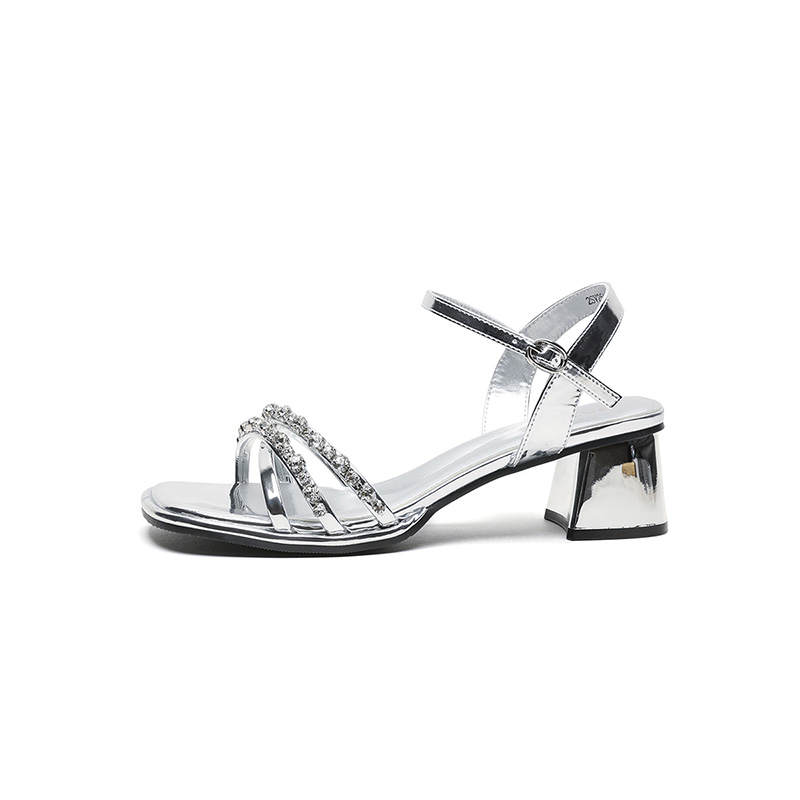 FIVE PLUS FIVE PLUS Textile, Synthetic Leather One Strap Sandals Women's