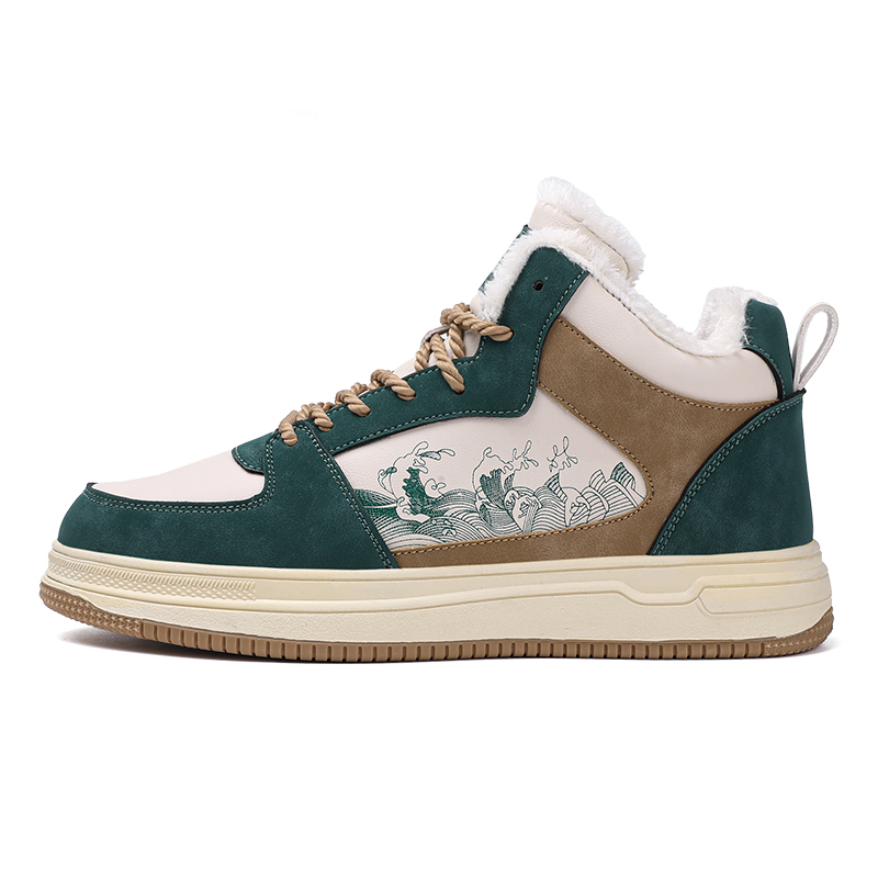 PLAY COBBLER Trendy Sneakers Individual Multicolor, Casual Versatile, Plus Size Fleece Lined Insulated Shoes