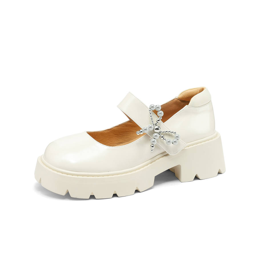FMM Mary Jane Shoes Women's Black/White