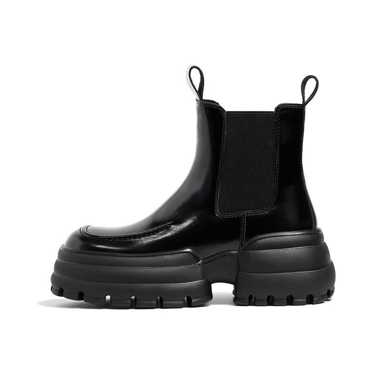 MIS. DANNY Short Chelsea Boots 6.5cm Women's Black