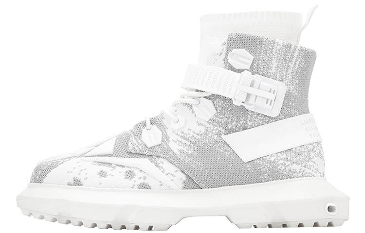 NORVINCY Combat Boots Unisex High Top White