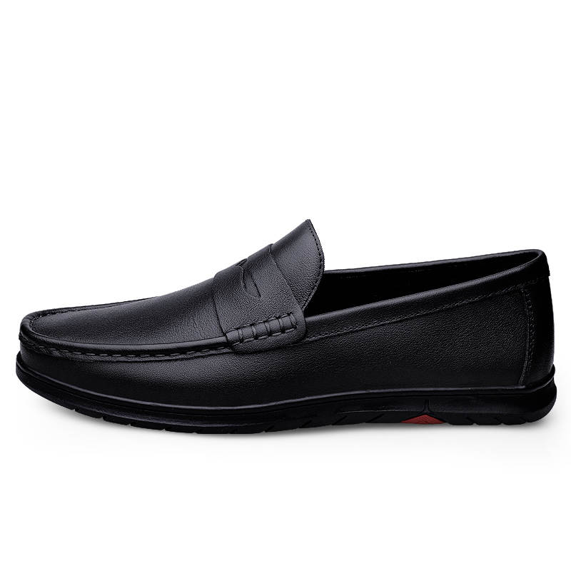 GONGNIUMEILI Men's Casual Shoes Men's Low Top Black/Brown