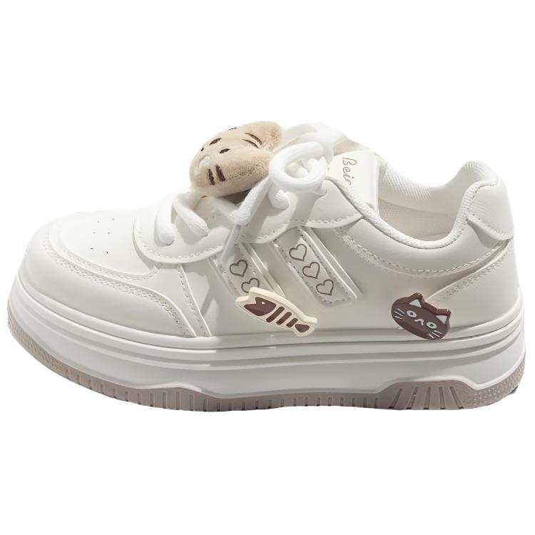 CPXO Low top Skateboard Shoes Women's Ecru