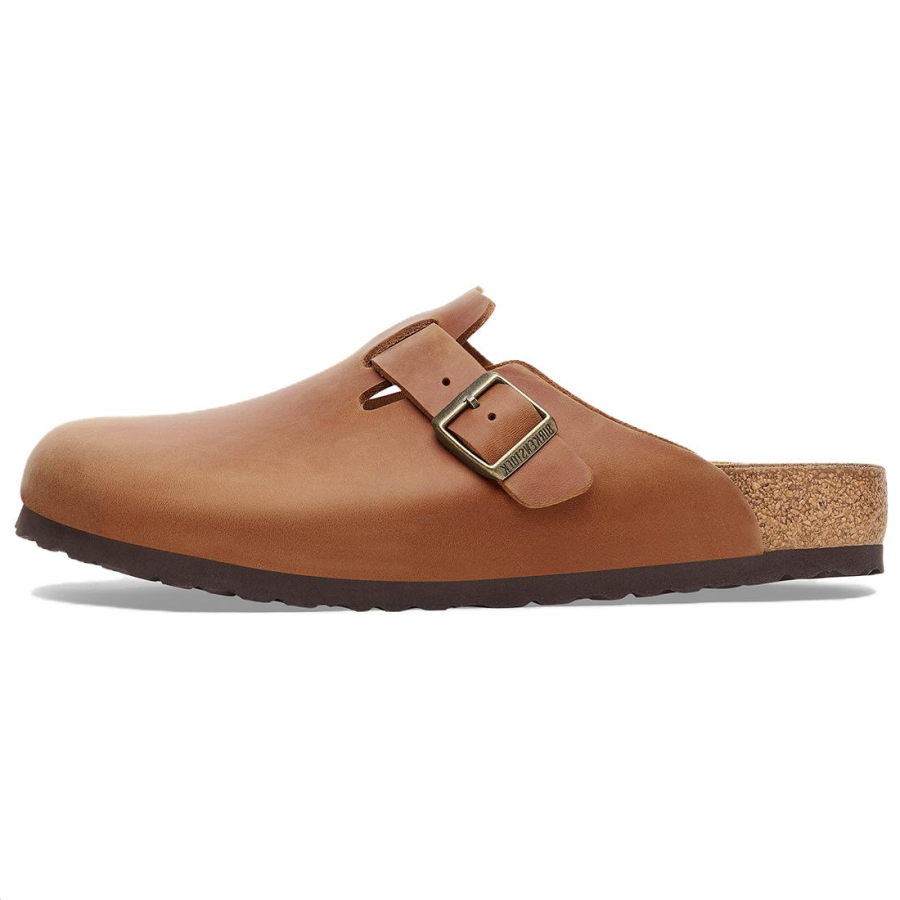 Birkenstock Boston Wmns Birkenstock Oiled Leather 'Cognac'
