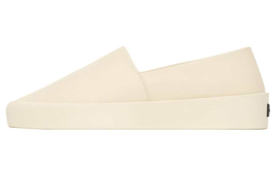 Fear Of God Leather Slip on Low top Skateboard Shoes Unisex Beige