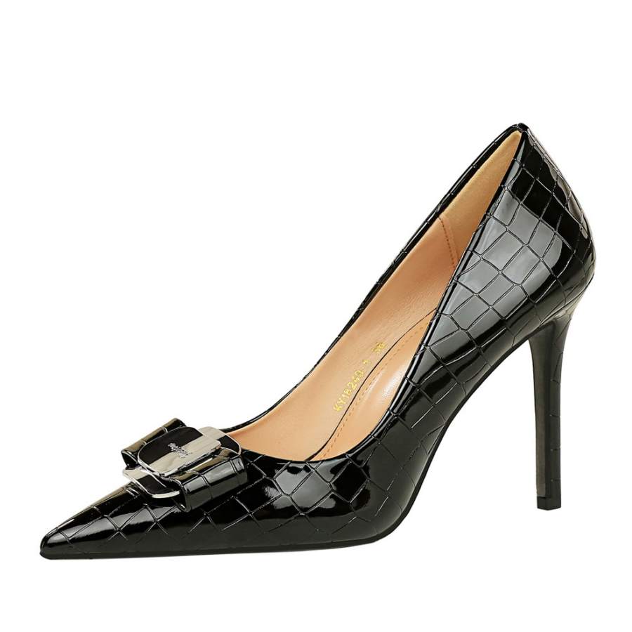 Bamiti Bamiti Microfiber Leather High Heels Women's