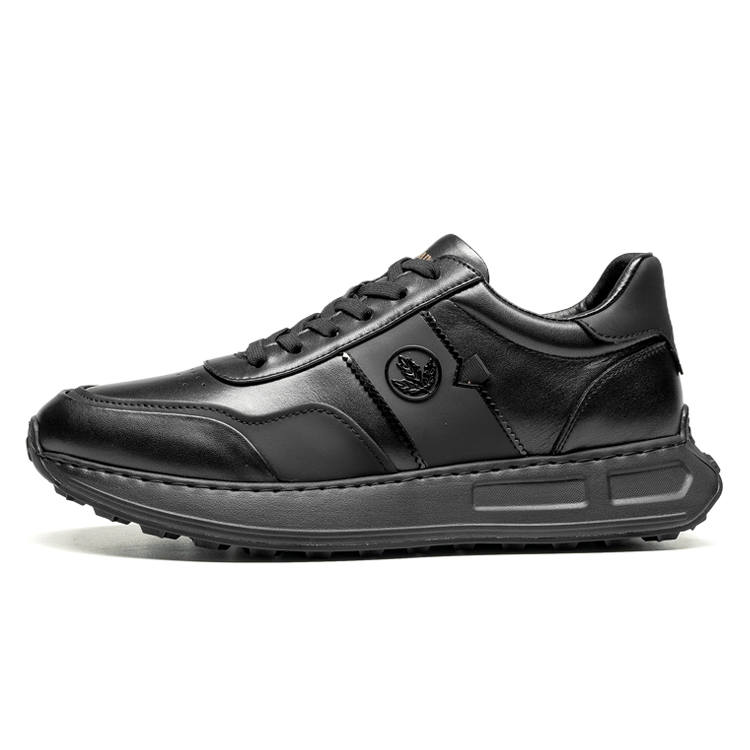 LEAVELAND Cow Leather Casual Shoes Men's Black