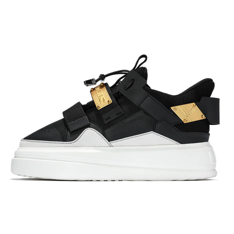 NORVINCY Low top Skateboard Shoes Unisex Black White