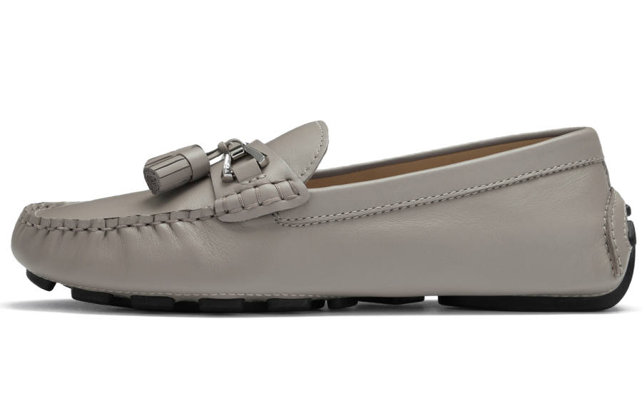 Clarks Cow Leather Loafers Women's Gray