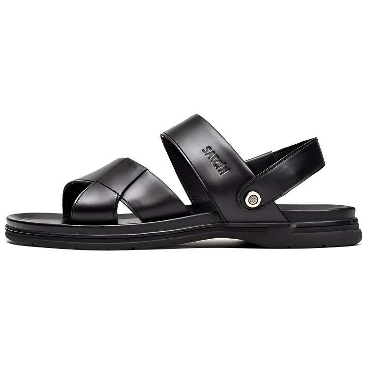 Satchi Satchi Quiet Slide Slippers Men's Black