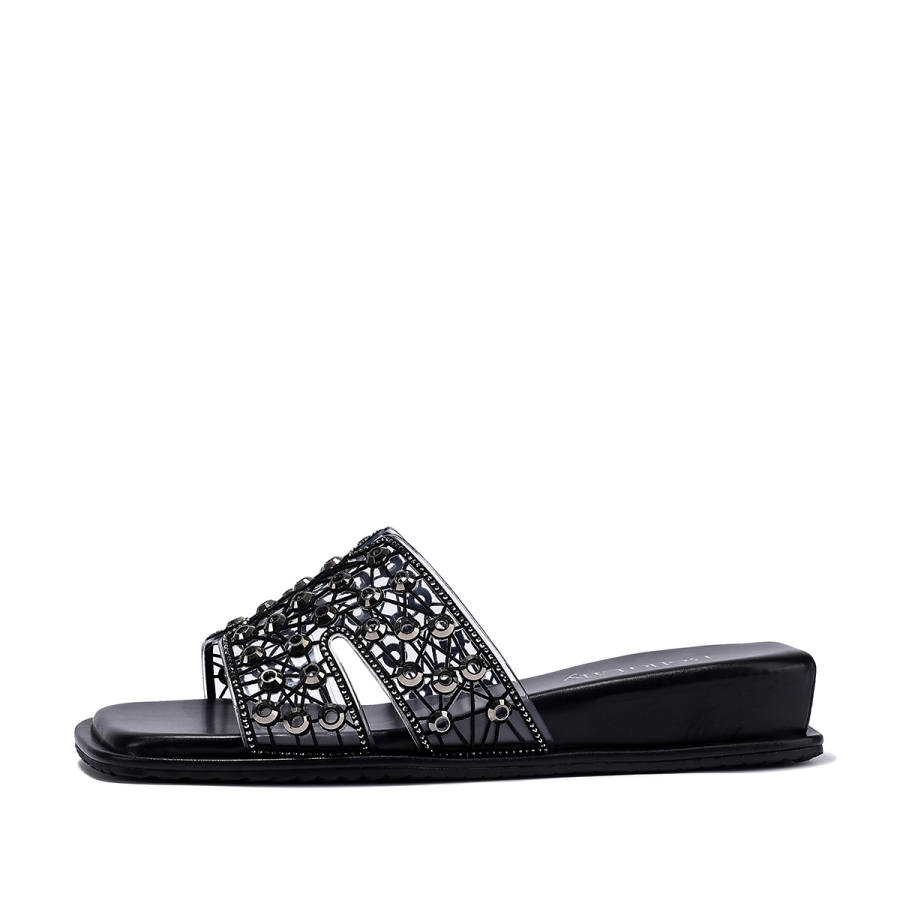 BELLALILY Rubber Sole Abrasion Resistant Abrasion Resistant Slide Slippers Women's