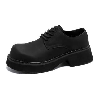 Kalinsd Microfiber Leather Men's Casual Shoes Men's Black