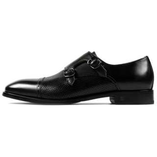 Raidy Boer Top Grain Cow Leather Dress Shoes Men's Black