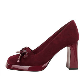 DUNNU Chunky Heel High Heels 9cm Women's