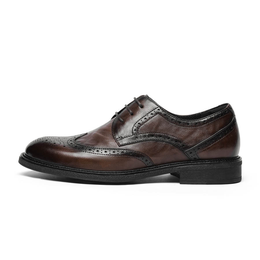 VOLO Derby Shoes Dress Shoes Men's Yellow Brown