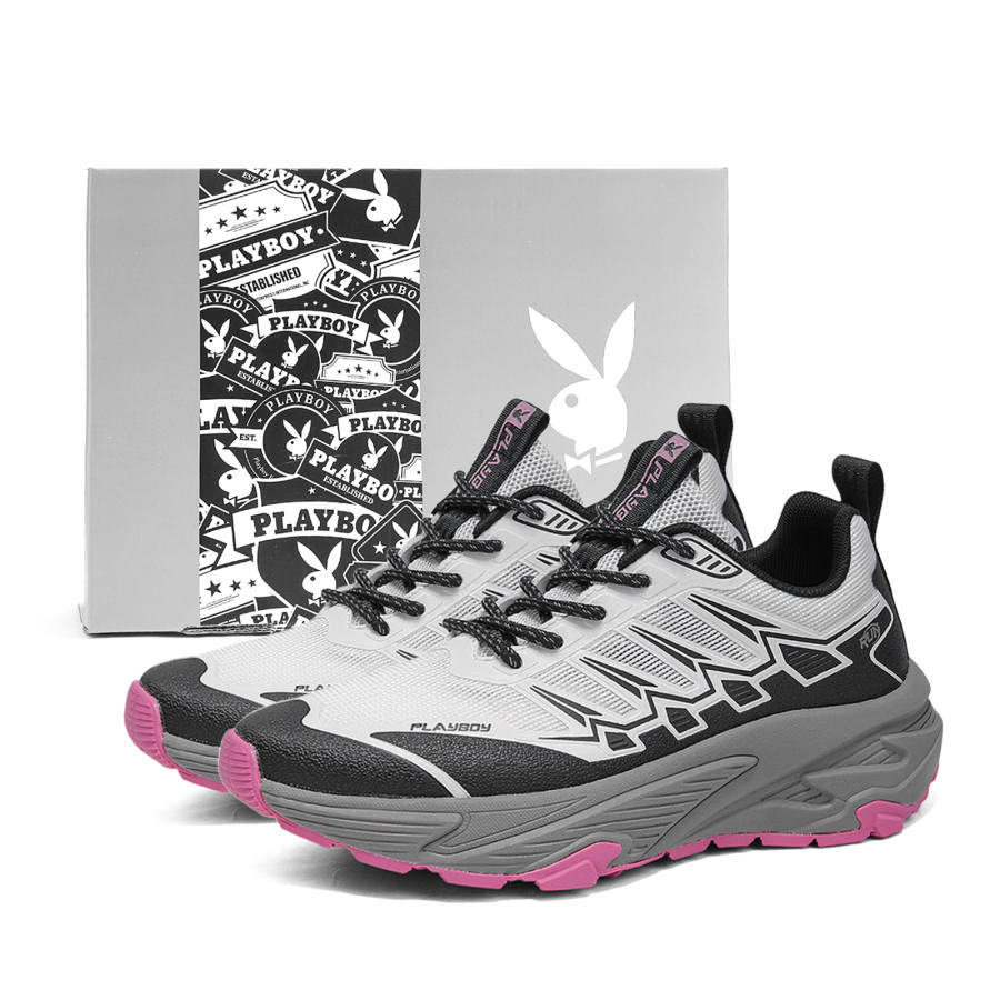 Playboy Low top Casual Shoes Women's White/Black Purple