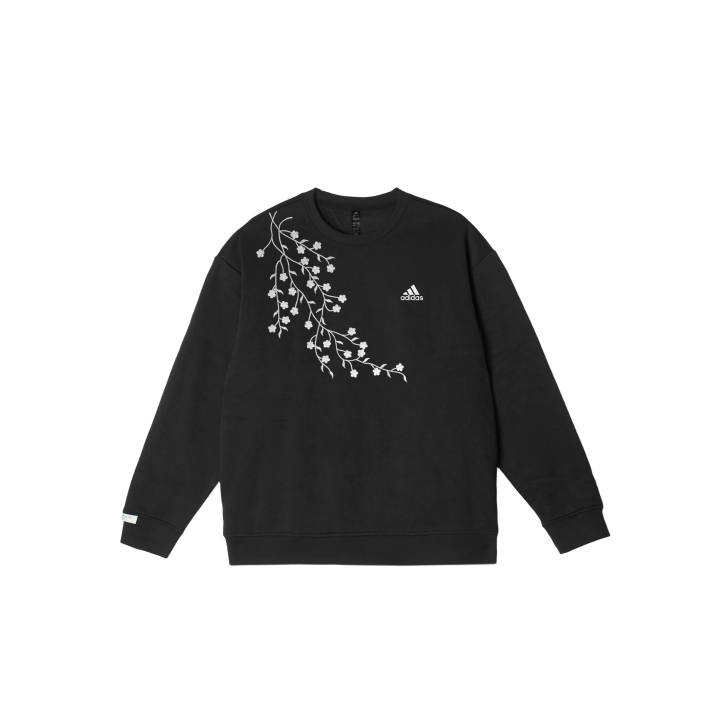 Adidas Adidas LABEL Sweatshirts Unisex Black Crew Neck Moderate