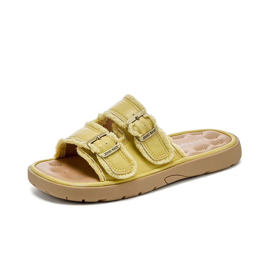 La Chapelle Slip Resistant Quick Dry Slip Resistant Quick Dry Slide Slippers Women's Yellow