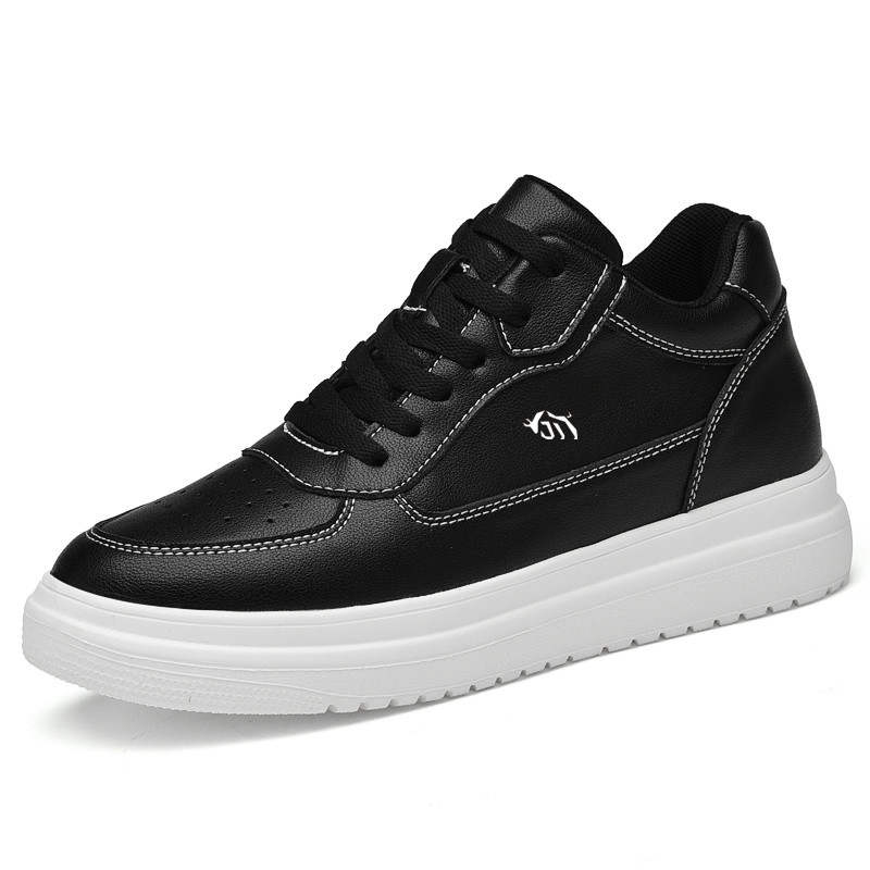 GONGNIULEITING Cow Split Leather Abrasion Resistant Abrasion Resistant Low top Skateboard Shoes Unisex