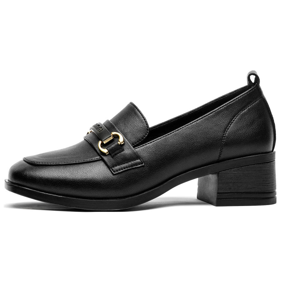 KANGLINIAO Cow Split Leather Loafers 4.5cm Women's