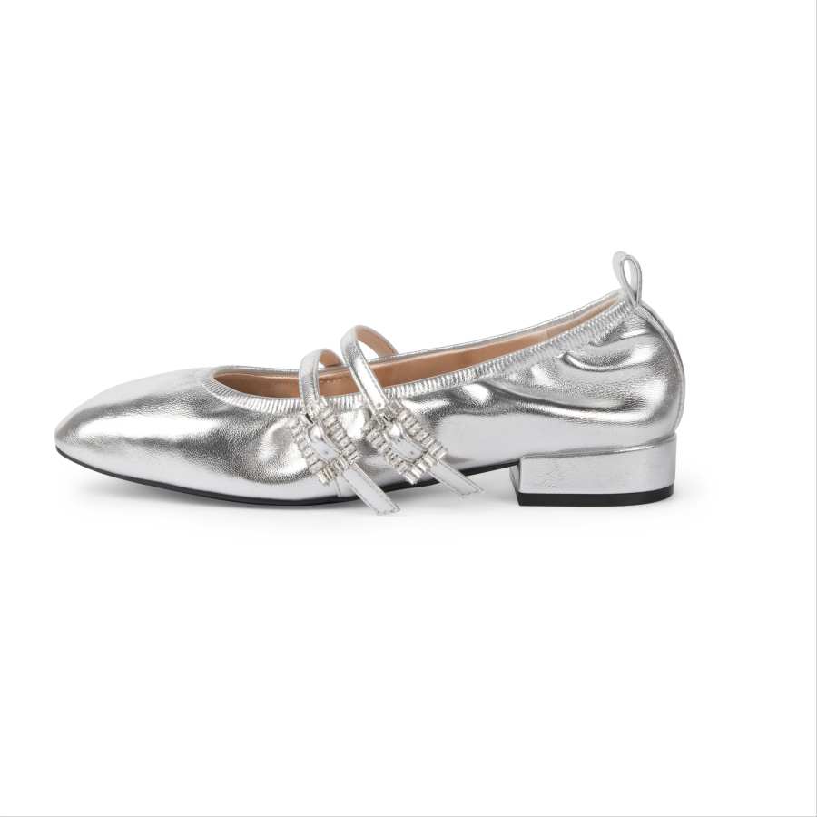 TOOMANYSHOES Glass Candy Wrapper Mary Jane Shoes Women's