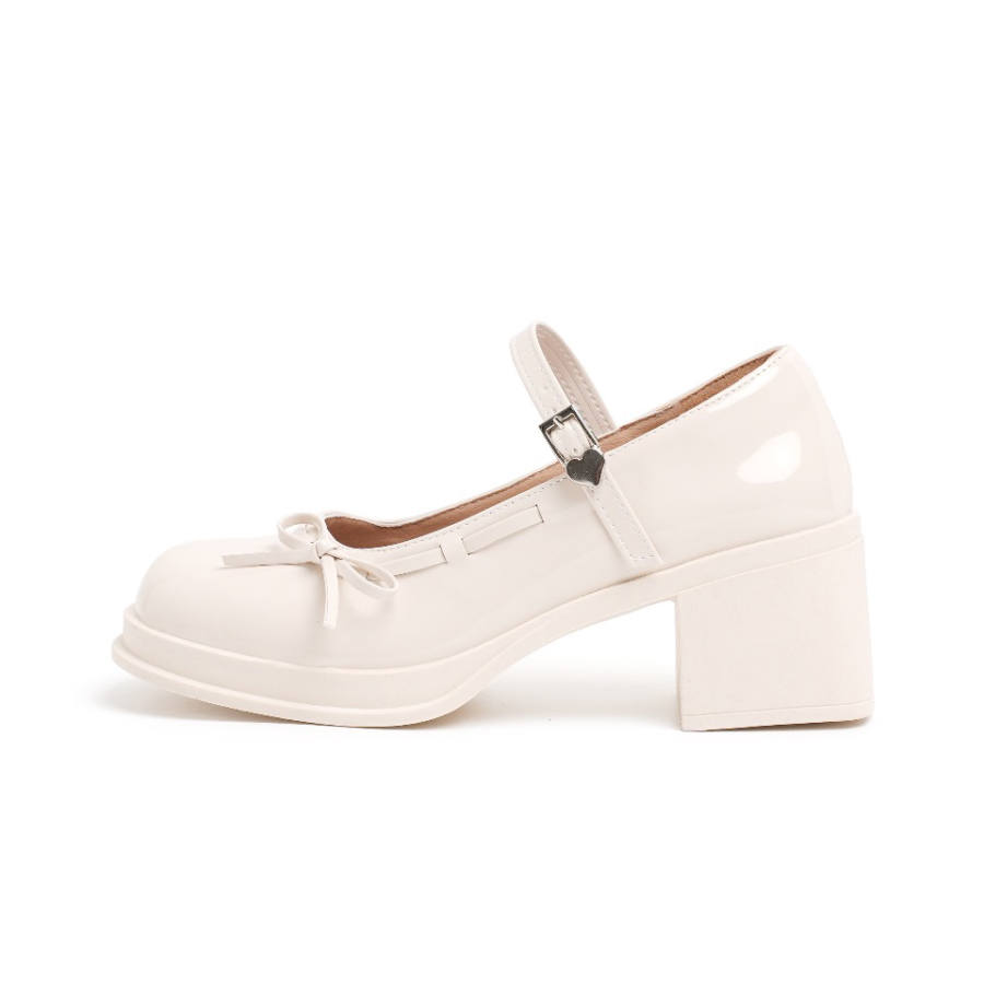 DANGLIANG Pu Chunky Heel Mary Jane Shoes 5CM Women's