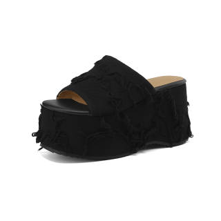 SUYANJIAO Quiet Abrasion Resistant Slide Slippers Women's