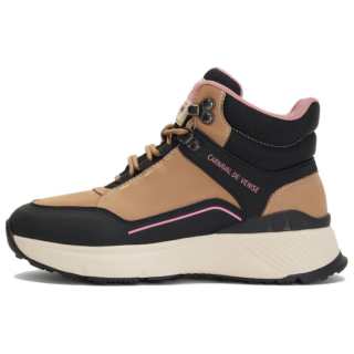 CARNAVAL DE VENISE Fabric High top Casual Shoes Women's Light Coffee