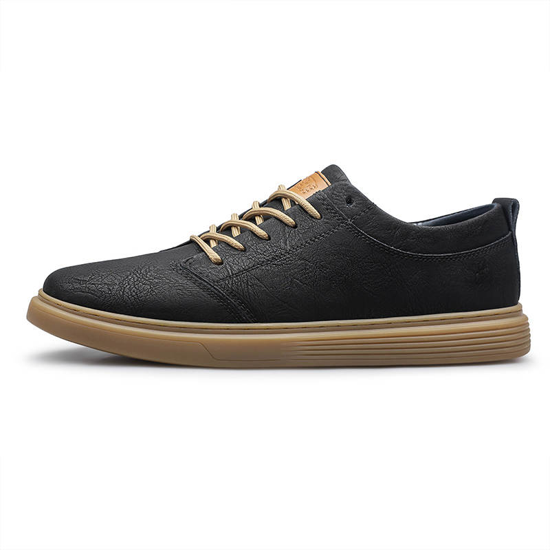 Mulinsen Cow Split Leather Low top Skateboard Shoes Unisex