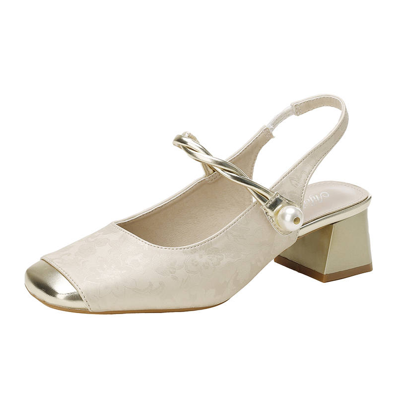 TATAYA High Heels Women's Champagne, Beige, Green