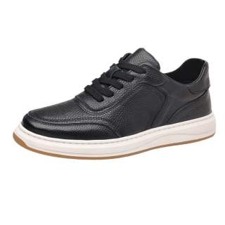 LUNMADENG Top Grain Cow Leather Low top Skateboard Shoes Unisex