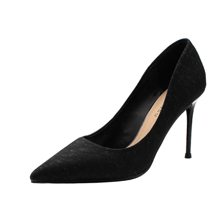GUDIANFENGDU Fabric Slim Heel High Heels 9cm Women's