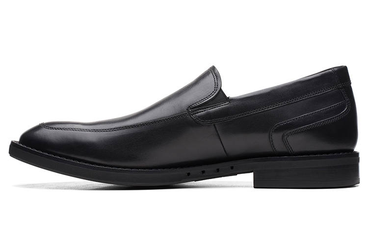 Clarks Top Grain Cow Leather Casual Shoes Men's Black
