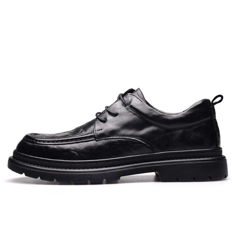 PARDASAUL Cow Leather Casual Shoes Men's Black