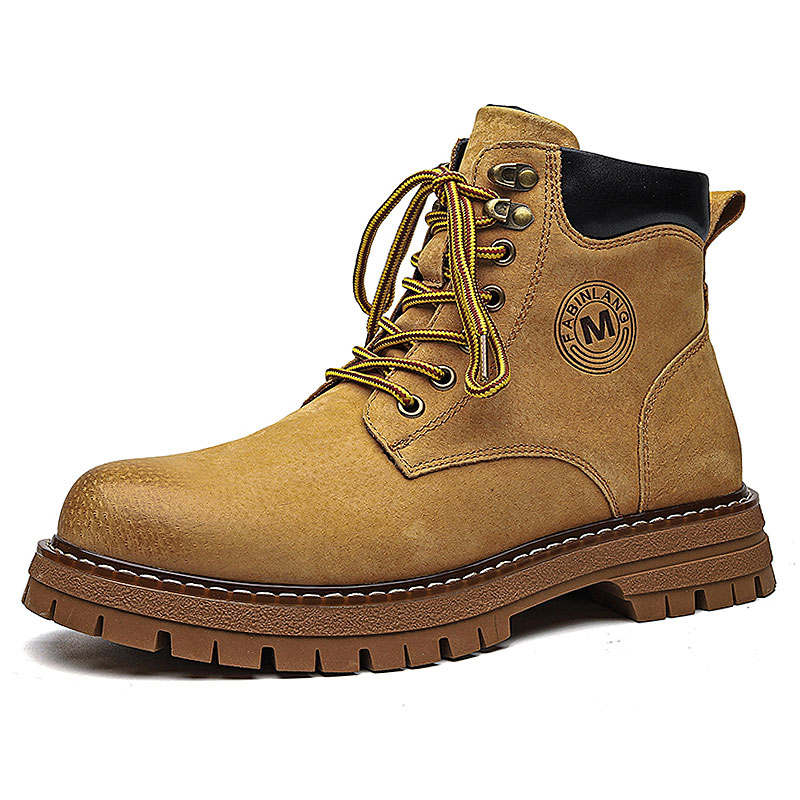KAQIAODI Combat Boots Men's Gray Black