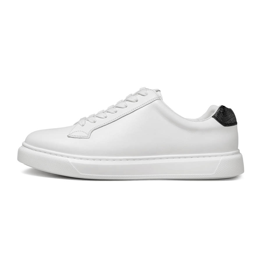 THOM WILLS Casual Versatile White Sneakers Skateboard Shoes Men's White