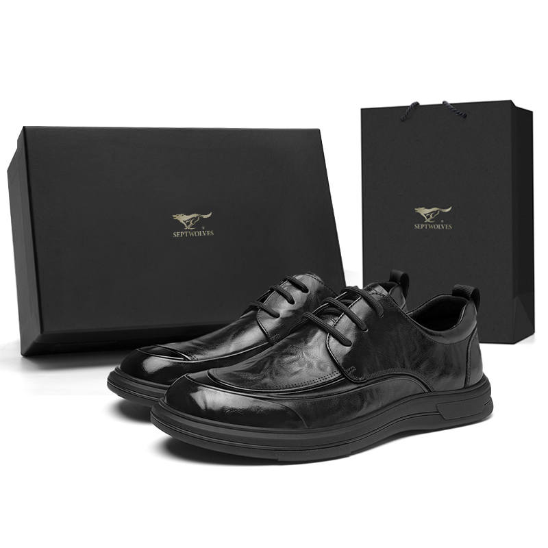 SEPTWOLVES Top Grain Cow Leather Casual Leather Shoes Men's
