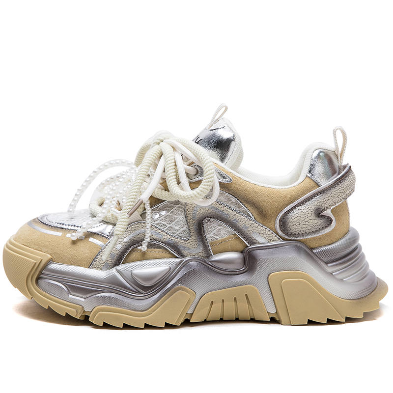 JIEZHOU Breathable Low top Chunky Sneakers Women's