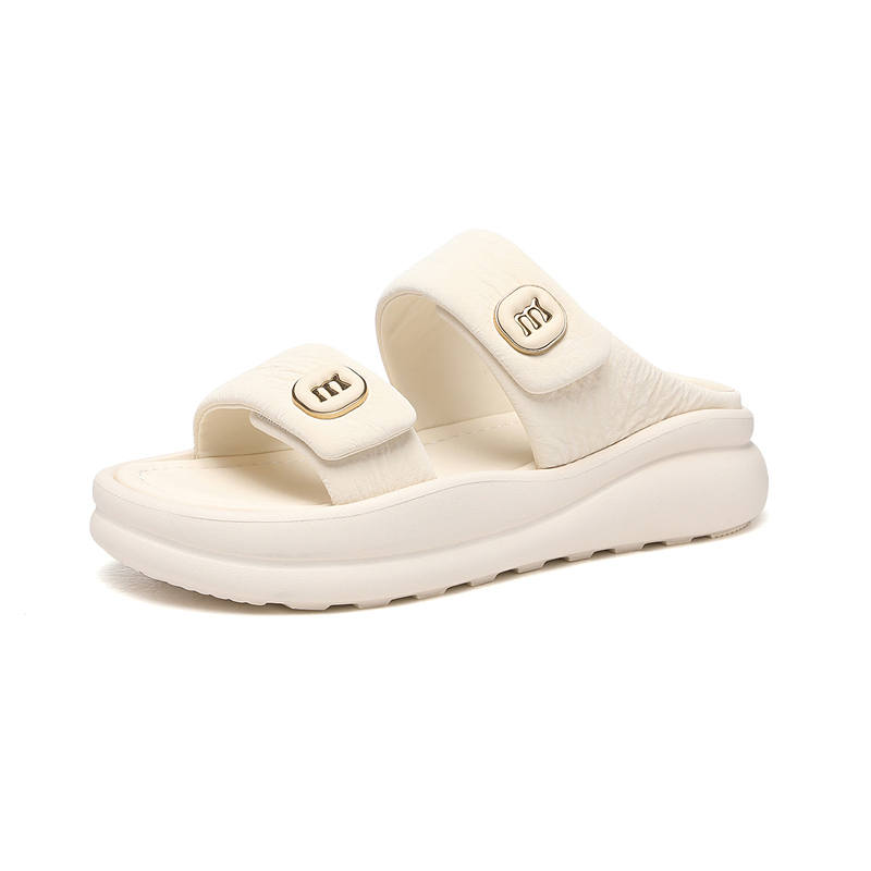 JINSITU Golden Silk Rabbit Slide Slippers Women's