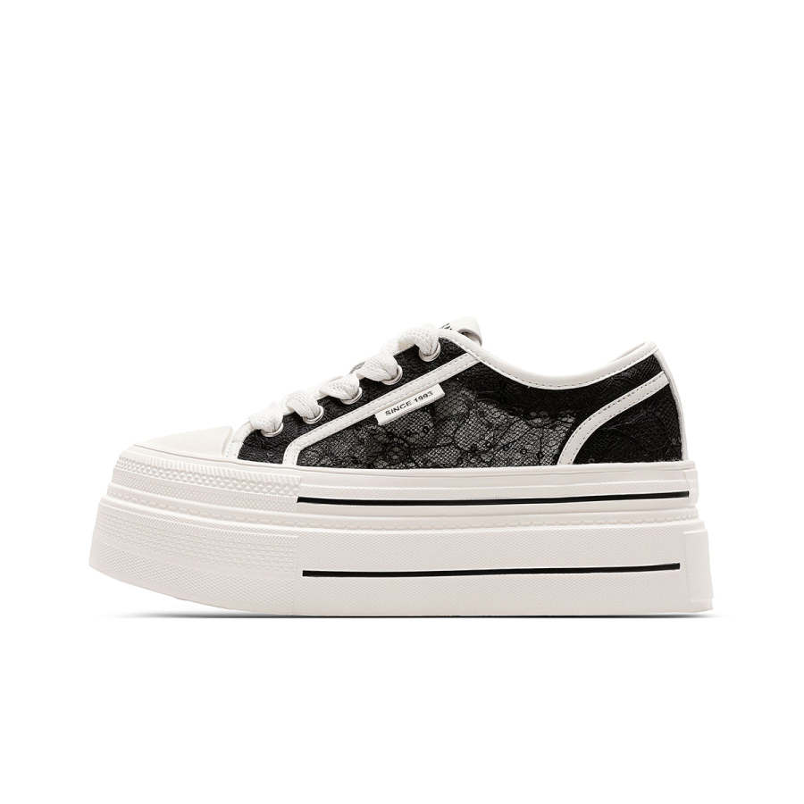 ST&SAT Textile, Synthetic Leather Lightweight Breathable Lightweight And Breathable Low top Skateboard Shoes Women's