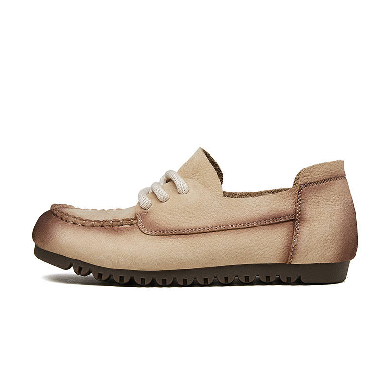 KANGNAI Cow Leather Casual Shoes Women's