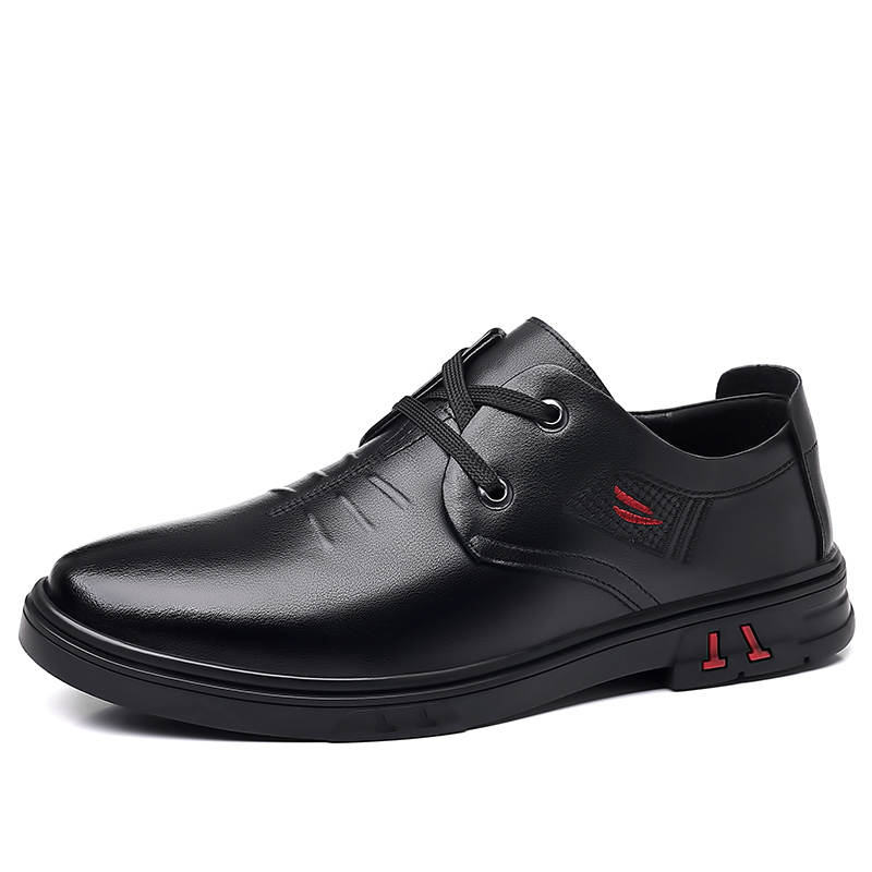 PTLS PTLS Cow Split Leather Casual Shoes Men's Black