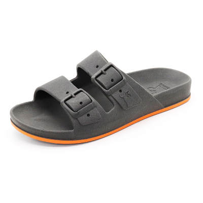 Cacatoès Slide Slippers Unisex Black Orange