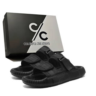 Colorful Creations EVA Stitching Quiet Slip Resistant Quick Dry Quiet Slip Resistant Quick Dry Slide Slippers Men's