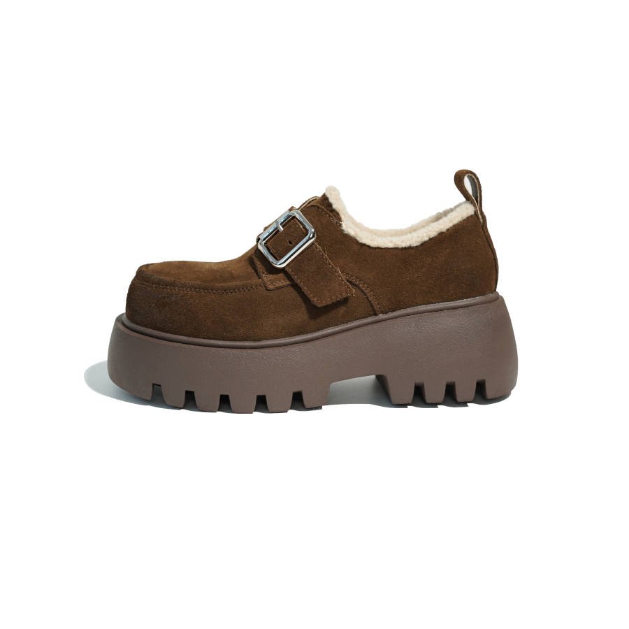MAYOUYOU Cow Suede Loafers Women's
