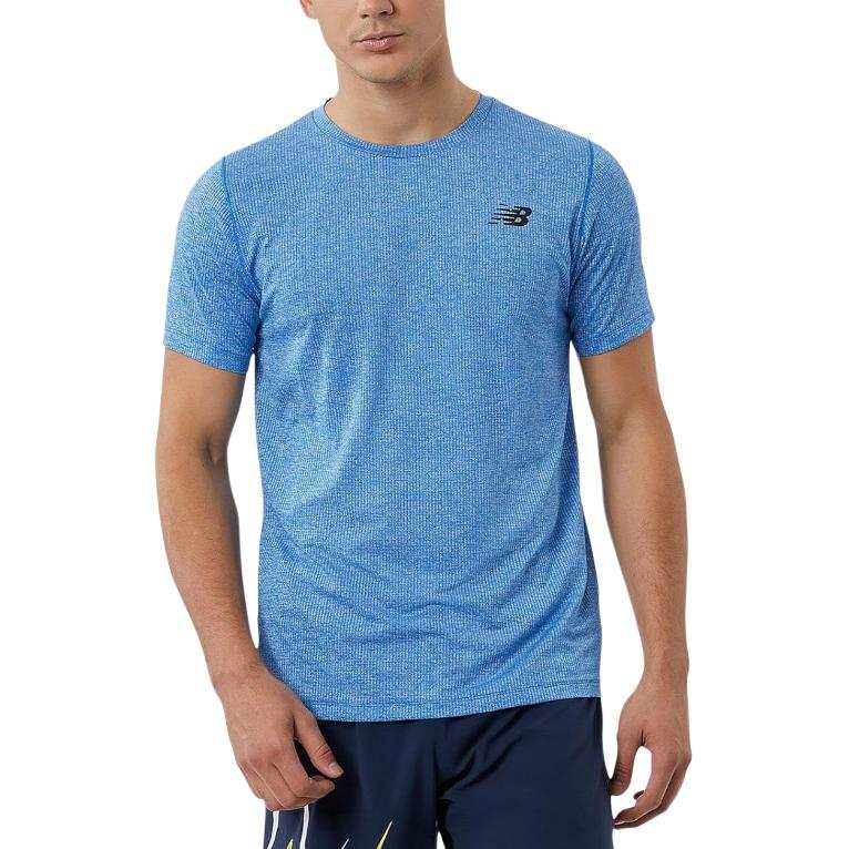 New Balance New Balance T Shirts Men's Cobalt Blue Crew Neck