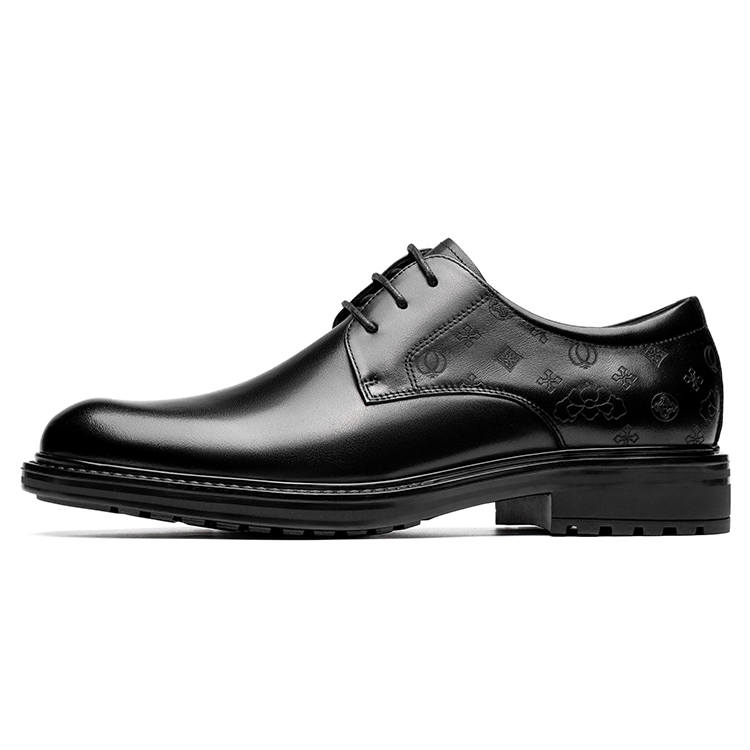 LAORENTOU Dress Shoes Men's Low Top Black/Brown